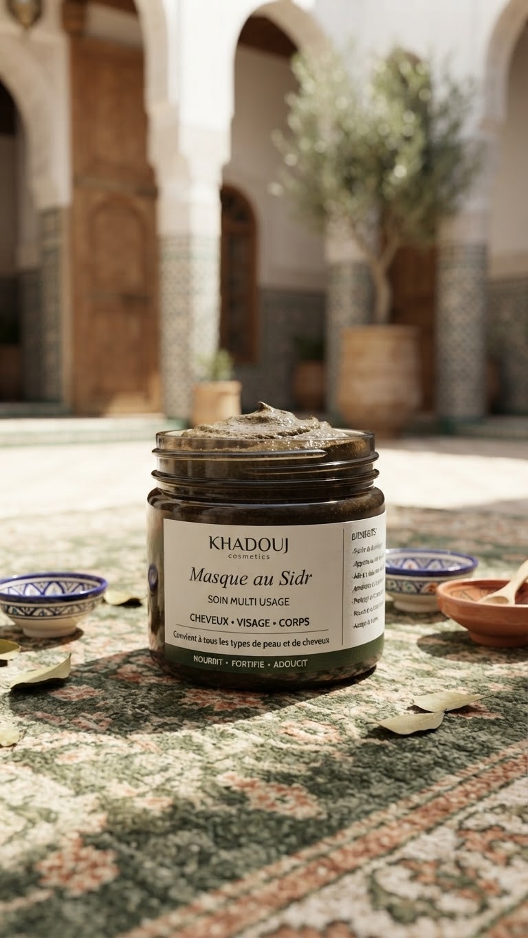 Masque au Sidr – Soin Multi-Usage Cheveux, Visage & Corps